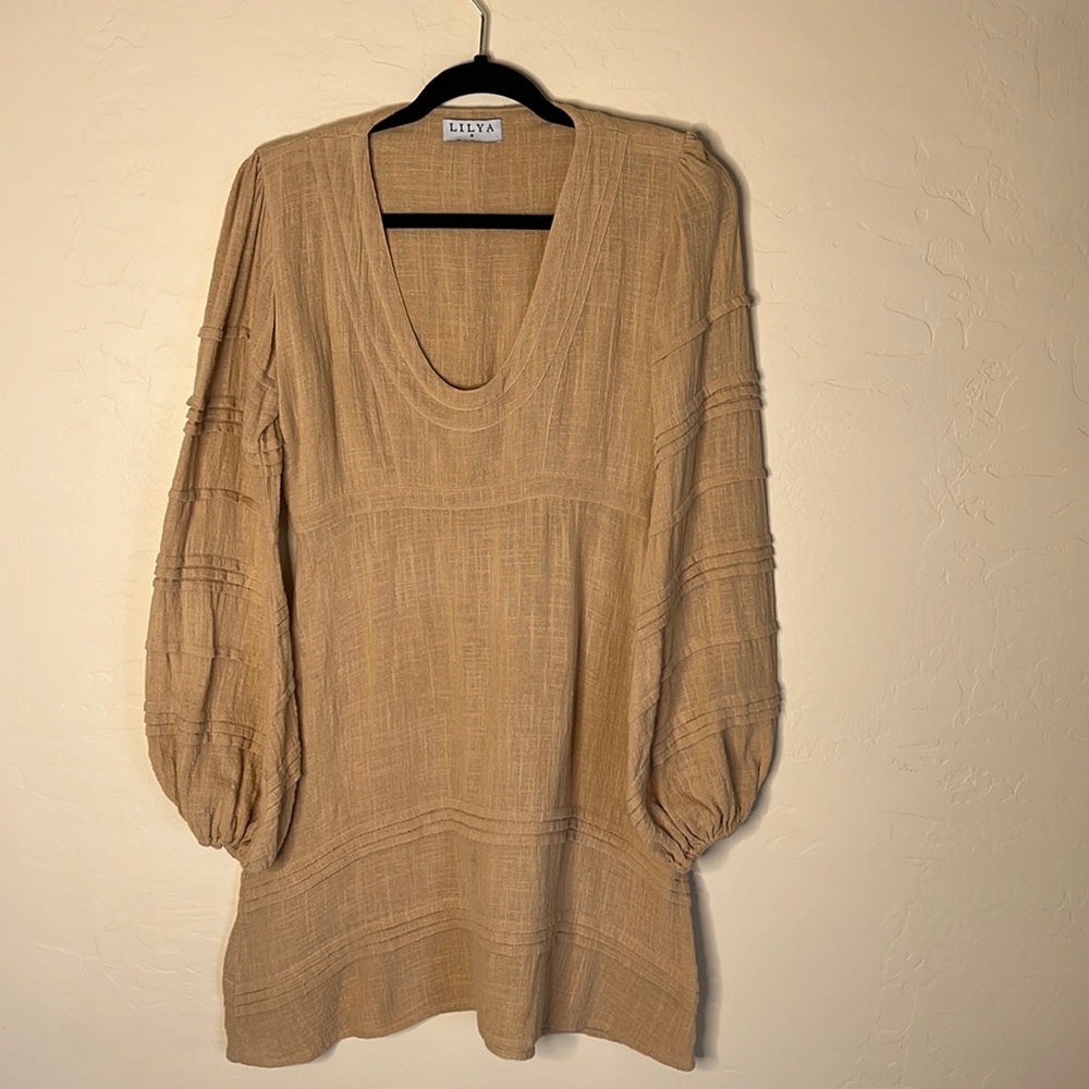 Lilya Tan Mini Dress